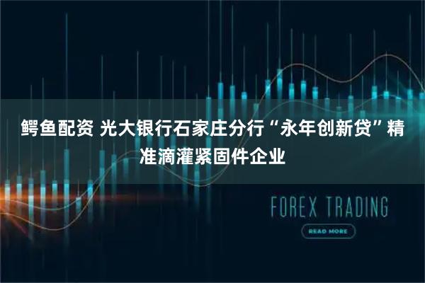 鳄鱼配资 光大银行石家庄分行“永年创新贷”精准滴灌紧固件企业